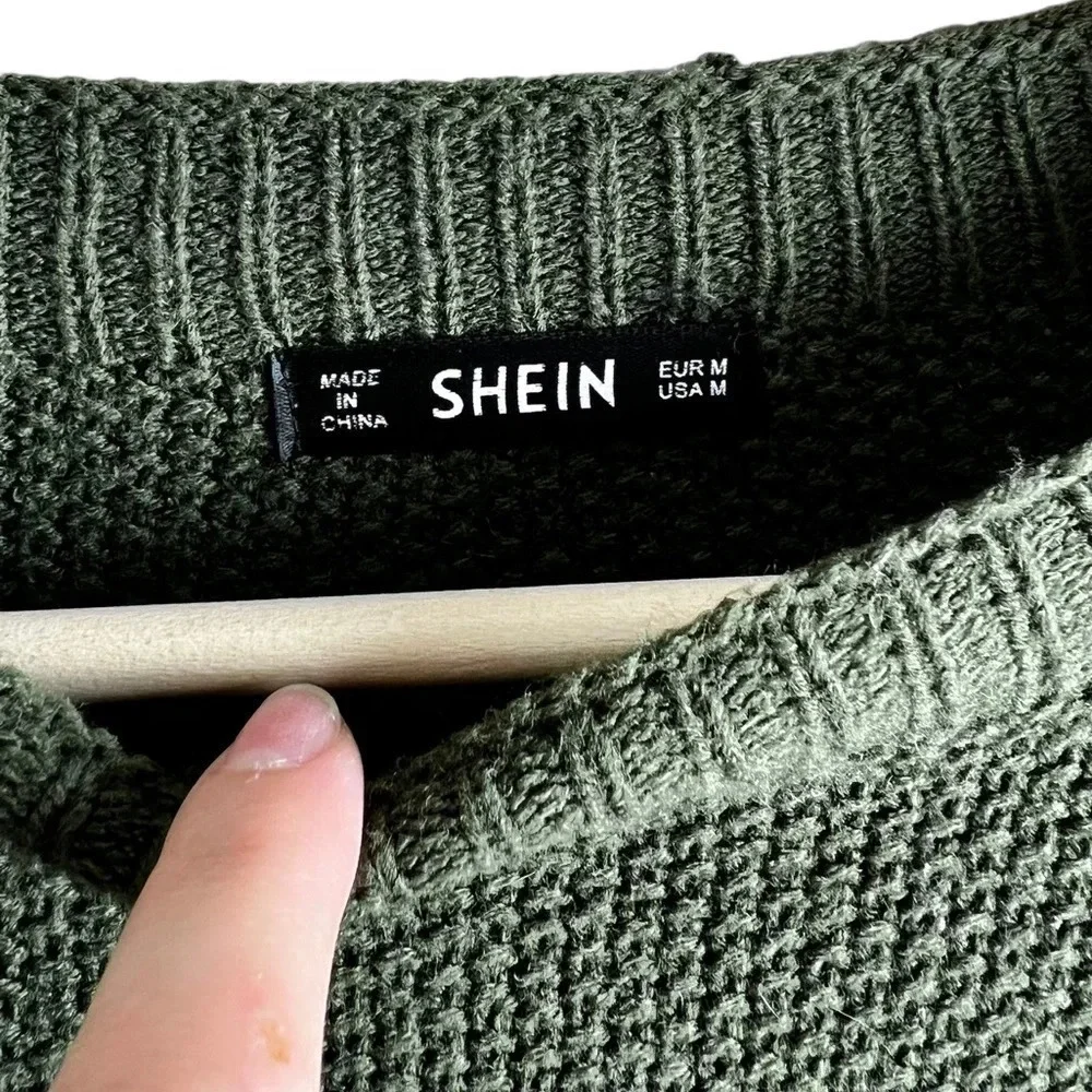 SHEIN • Color Block Drop Shoulder Sweater
